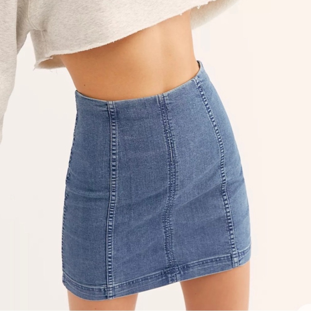 Mini falda de jean free people